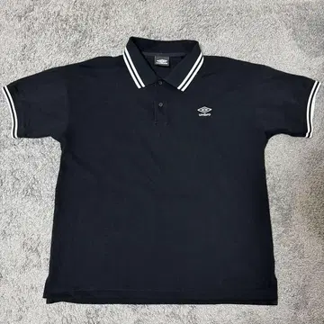 Umbro 블랙 피케 셔츠