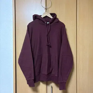 Champion Reverse Weave 후드티 XL 버건디