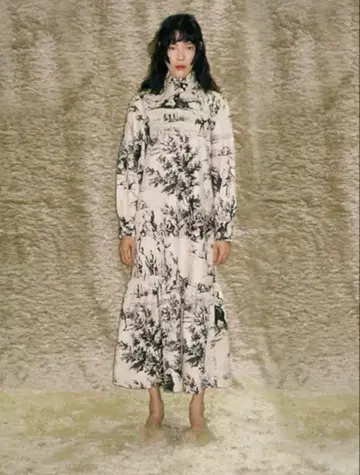 JOHN French Scenic Printed Dress LITMUS