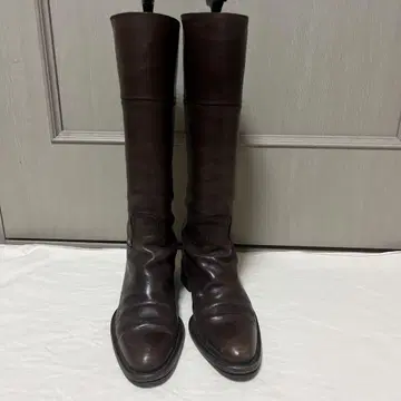 SARTORE 다크 브라운 가죽 롱 부츠
