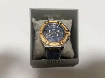 GUESS 크로노그래프 시계 파랑 금