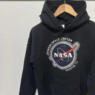 NASA 존슨 우주 센터 후드티 블랙