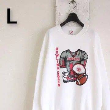 90s USA JERZEES 맨투맨 화이트 래글런 슬리브 L