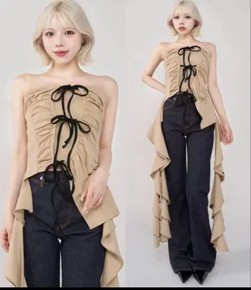 다리치 카스케이드 프릴 베어탑