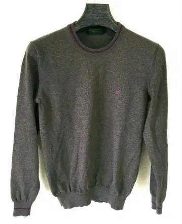 ETRO 에트로 울 스웨터 니트 남녀 공용 로고 자수 이탈리아제 S