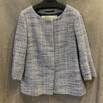 HERNO 노카라 트위드 자켓