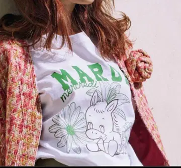 mardi x 사에코 퍼 콜라보 T셔츠