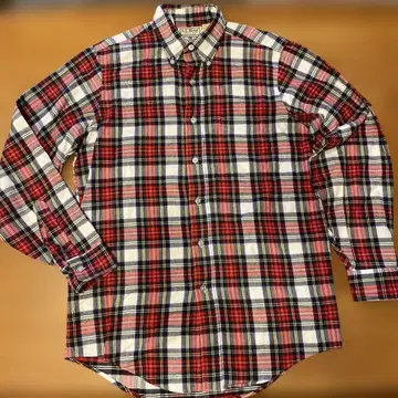 L.L.Bean 체크 무늬 코튼 셔츠 USA제 플란넬 셔츠