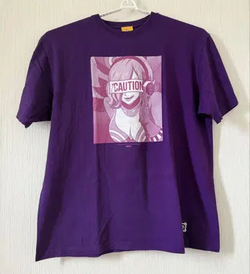 FR2 레이주 프린트T셔츠 XL ONE PIECE 보라색 fr2