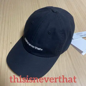 [새상품]thisisneverthat 로고 캡 logo cap 블랙