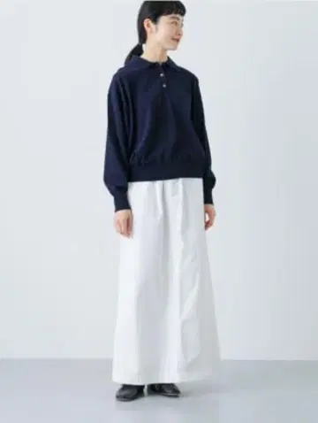 카구레 코튼 스트레이트 스커트