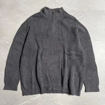 엘엘빈 니트 하프 지퍼 그레이 XXL 사이즈