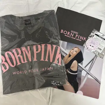 BLACKPINK BORN PINK 티셔츠 클리어 파일 마스킹 테이프