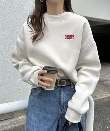 andme 속기모 숏 기장 원포인트 맨투맨 상의