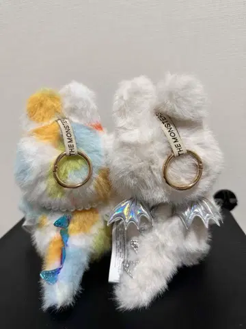 labubu 컬러풀 봉제 인형 복슬복슬 키링 세트