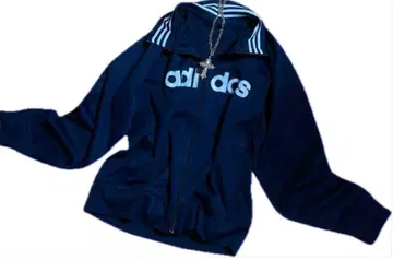 adidas 네이비 집업 후드티