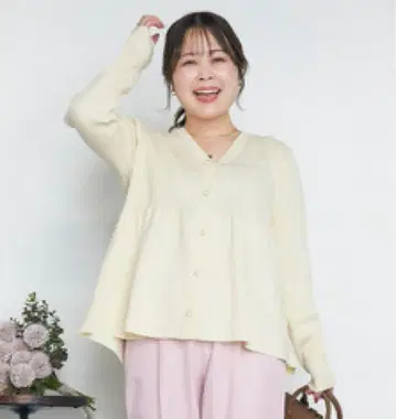시마무라 니트 가디건 마이마이 3L