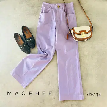 MACPHEE TOMORROWLAND 코튼 컬러 팬츠 34 S 상당
