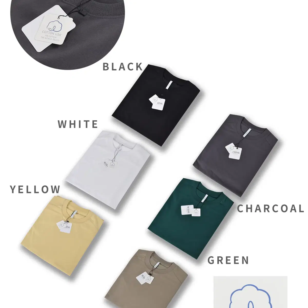 [남여공용]1+1 USA 무지 긴팔티셔츠 3size 6color