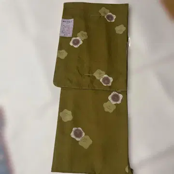올리브 그린 코몬 기모노 L 사이즈 워셔블 기모노
