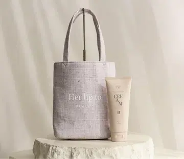herlipto beauty 트위드 토트백