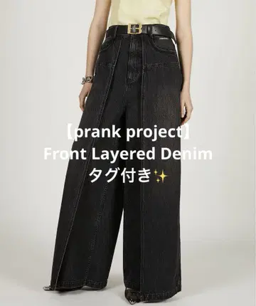 [ PRANK PROJECT ] 프론트 레이어드 데님 36 블랙