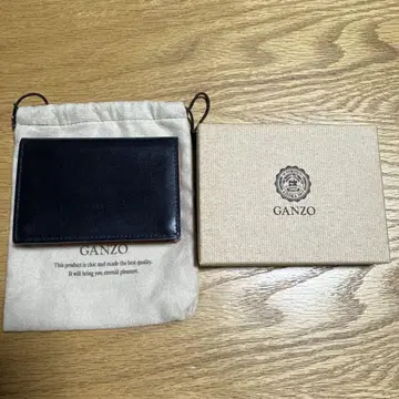 간조 THIN BRIDLE (신브라이들) 통바닥 명함지갑 블랙