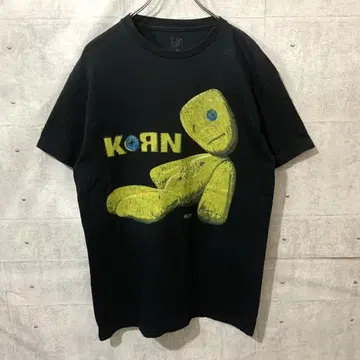 KORN issues 티셔츠 블랙 밴드 티셔츠