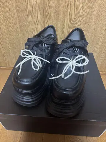 EMODA 탱크 밑창 리본 로퍼 L 사이즈