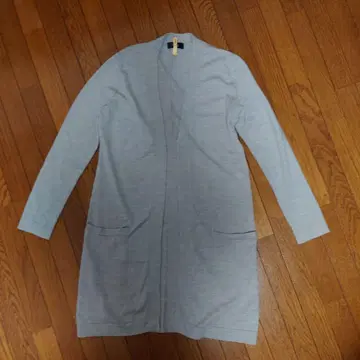 모디파이 Modify 그레이 롱 가디건 긴팔 포켓 부착