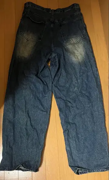 다크 블루 스트레이트 레그 데님