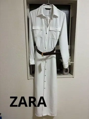 ZARA 화이트 원피스 XS 사이즈 벨트 포함