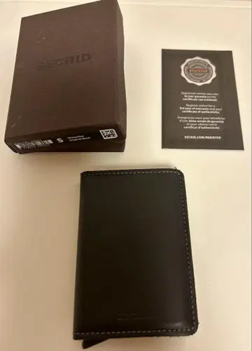 SECRID 블랙 접이식 지갑 카드 케이스 slimwallet
