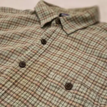 [ Patagonia ] 체크 무늬 반팔 셔츠