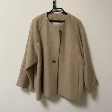 BEARDSLEY 울 노카라 코트 숏코트