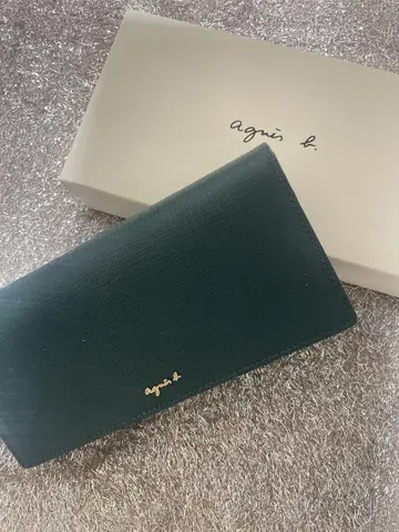 Agnes b 그린 장지갑
