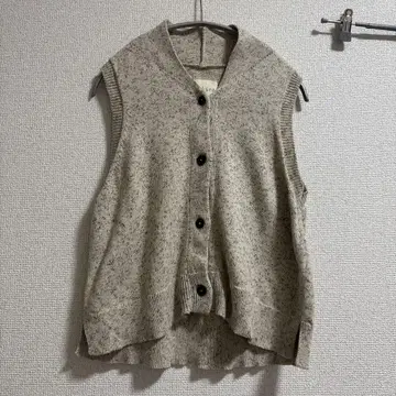 CORDERA FLECKED COTTON VEST 니트 베스트