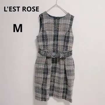 중고 L'EST ROSE 레스트로즈 M 원피스 두꺼운 원단 여성용