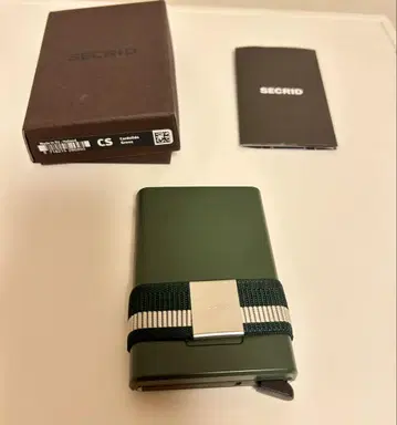 SECRID 그린 카드 케이스 cardslide 지갑 wallet