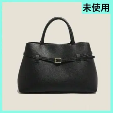 여성용 토트백 블랙 인조 가죽 비즈니스 깔끔한 로데스코 자라 PLST