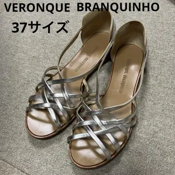 이탈리아제 가죽 샌들 37 사이즈