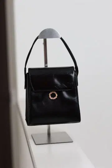 HANAE MORI 하나에모리 핸드백 블랙 골드 금장 장식