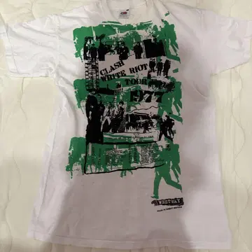 CLASH WHITE RIOT TOUR 77 티셔츠 S 사이즈
