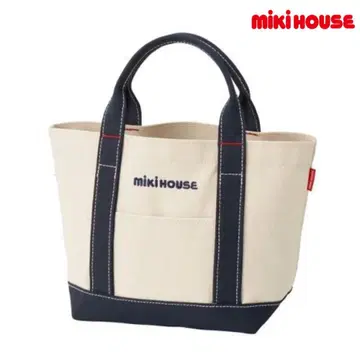[ 미사용 새상품 ] miki HOUSE 미키하우스 로고 토트백 핸드백