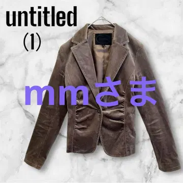 untitled 스웨이드 테일러드 자켓