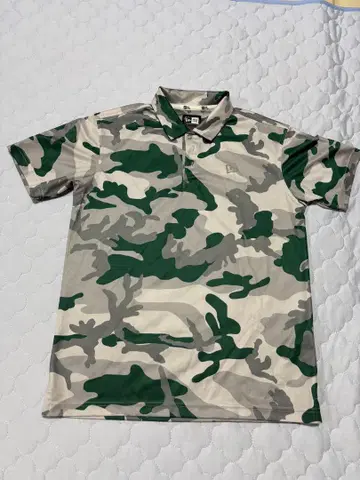 NEW ERA 골프 피케 셔츠 M 그린