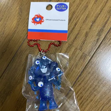 만박 미야쿠미야쿠 PVC 마스코트 체인 키링 글리터