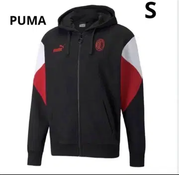새상품 미사용 PUMA 푸마 후드 부착 후드티 긴팔 블랙 S