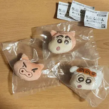 신짱 봉제 인형 클립 가챠가챠 시로 해바라기 부리부리자에몽