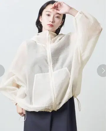 MARW UNITED ARROWS 마루 오간자 시어 후드티